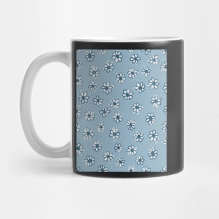 Baby blue organic florals Mug